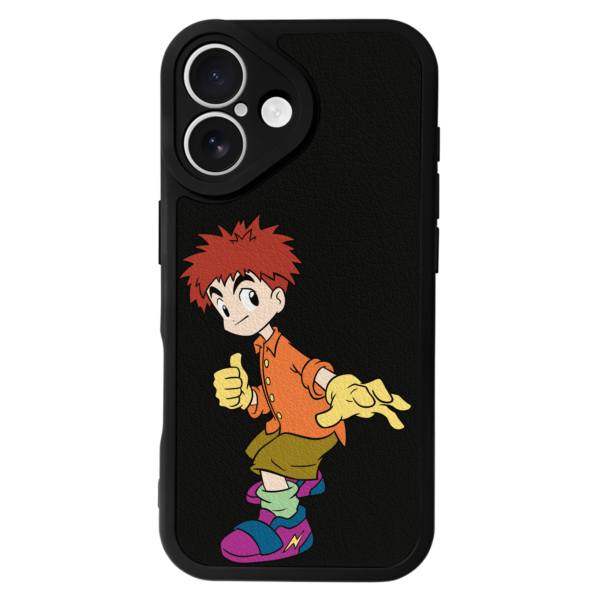 （画像用） Digimon デジタルモンスター/デジモン 【iPhone 16シリーズ対応】シリコンスマホケース（レザー調） 材質：シリコン